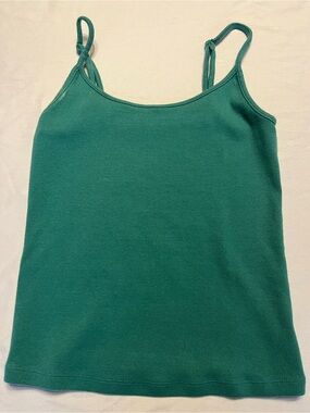 American Eagle Green Small Ribbed Tank